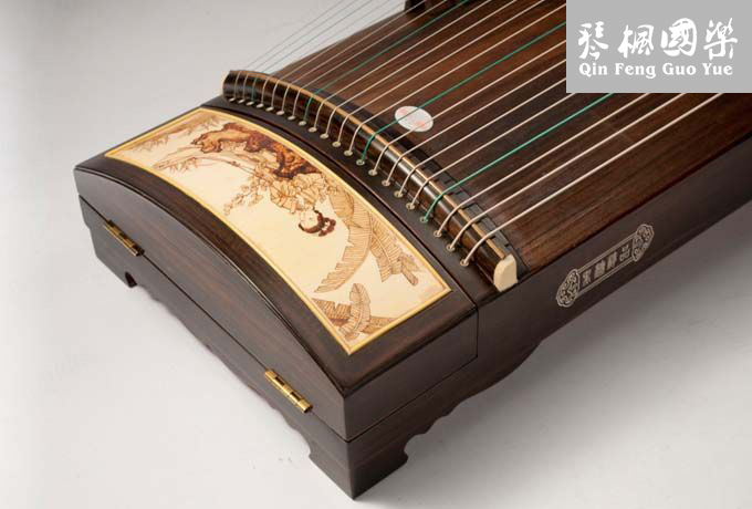 鼎韵古筝905-黑檀烙画