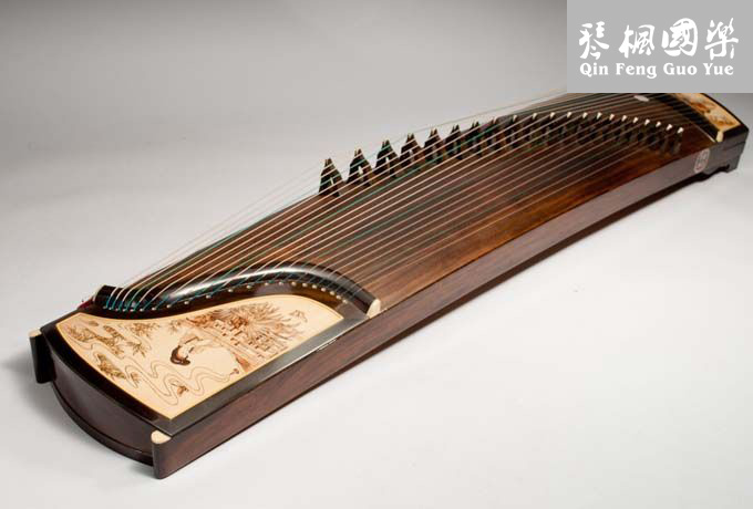 鼎韵古筝905-黑檀烙画