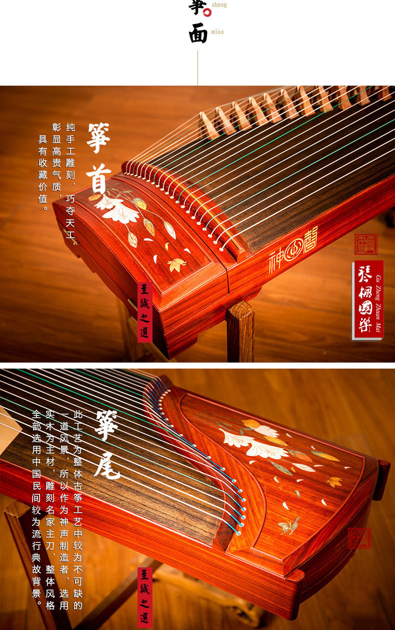 神声古筝728HX花香浓郁