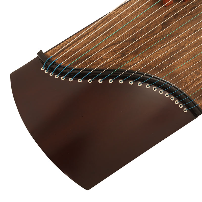 宏声古筝-135胡桃木素面（月牙旅行筝）