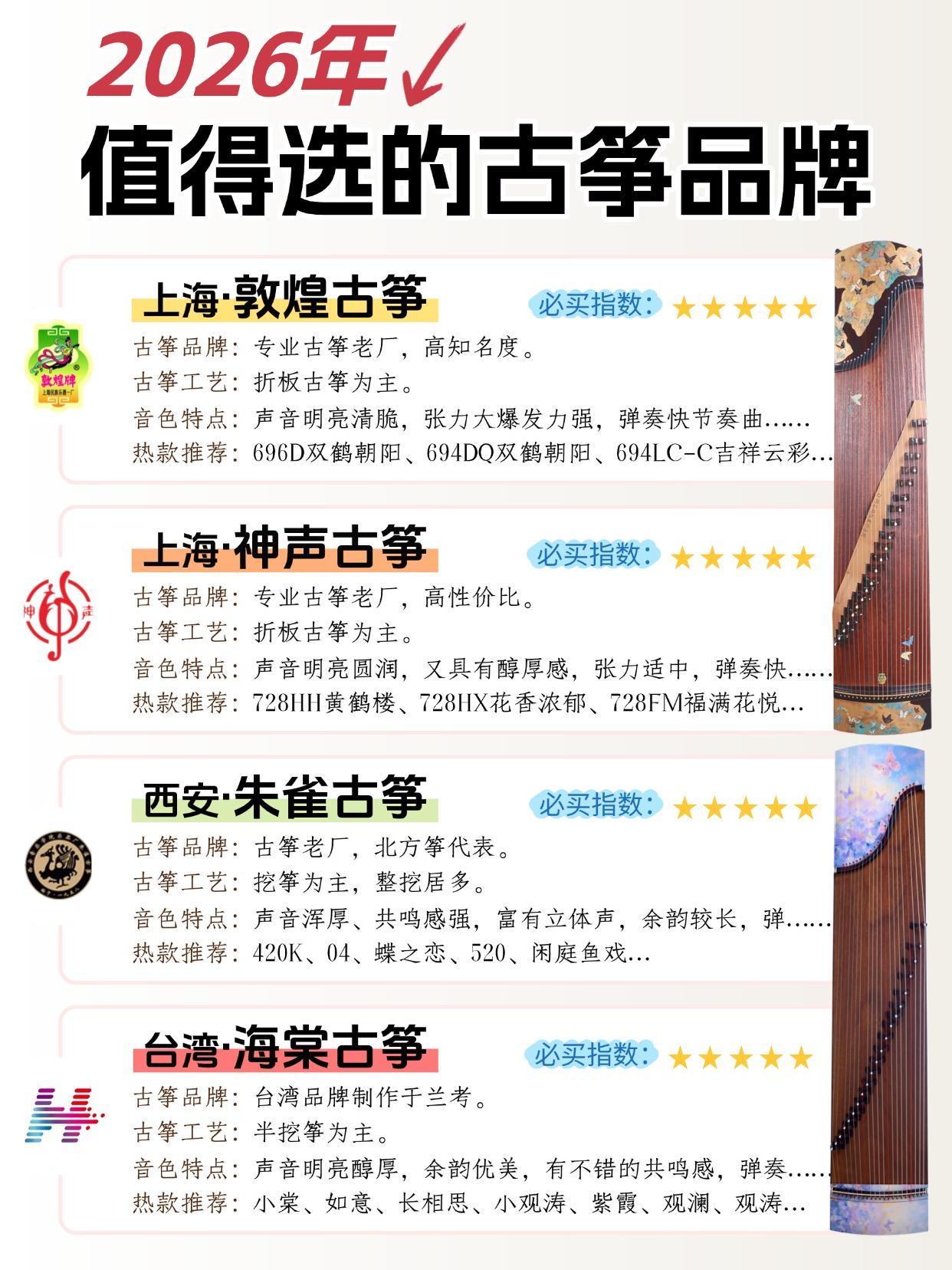 2026年古筝牌子，哪些值得推荐！